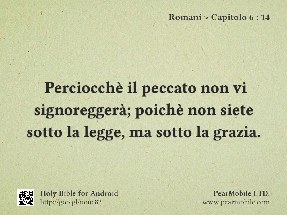 Romani, Capitolo 6:14